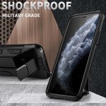 Wholesale Military Grade Armor Protection Stand Magnetic Feature Case for iPhone 12 Mini 5.4 (Black)
